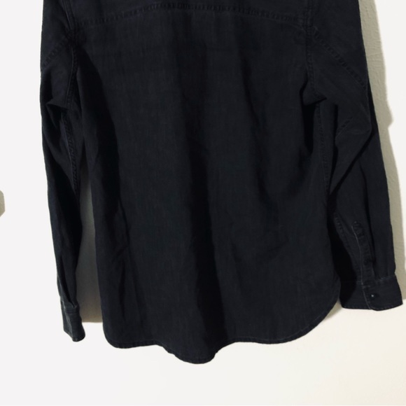 Madewell > Denim Snap-Button Western Shirt in Lunar Wash > M - Picture 8 of 11